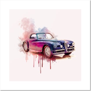 Alfa Romeo 6C color splash Posters and Art